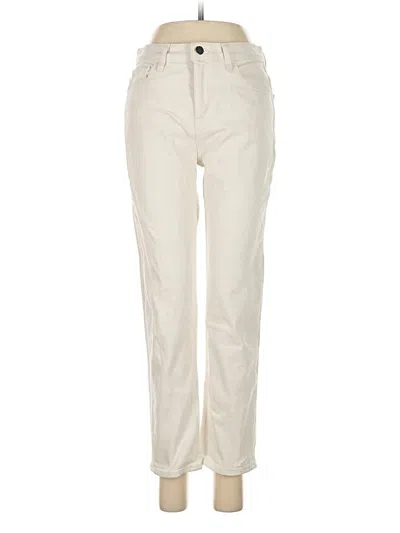 Pre-owned Theory Jeans In Ivory