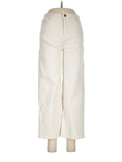 Pre-owned Theory Jeans In Ivory