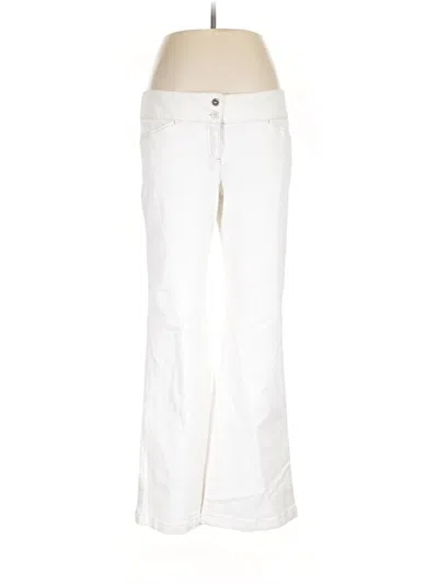 Pre-owned Theory Jeans In Ivory