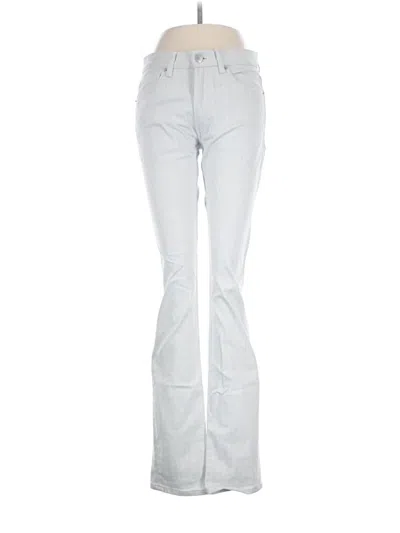 Pre-owned Theory Jeans In Silver