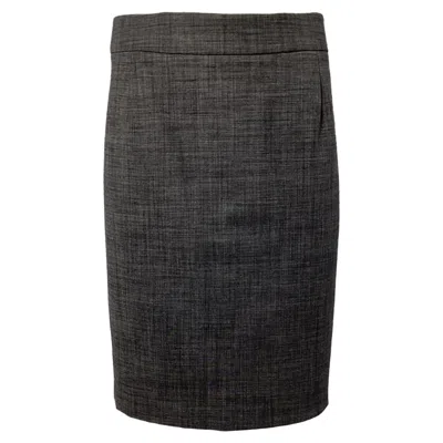 Theory Joanie Skirt In Grey Wool In Gray