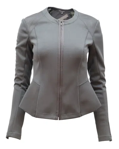 Theory Jondi Blazer In Black Windsurf In Gray
