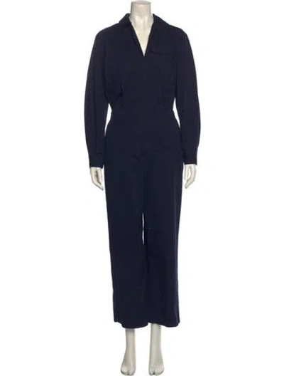 Pre-owned Theory Jumpsuit In Blue