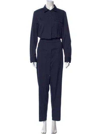Pre-owned Theory Jumpsuit In Blue
