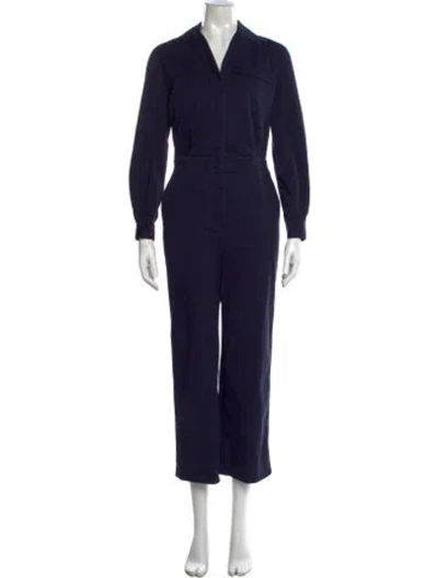 Pre-owned Theory Jumpsuit In Blue