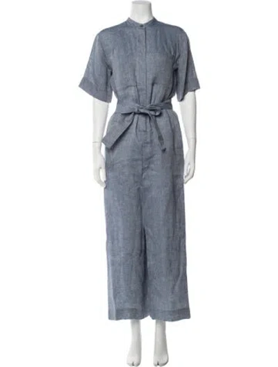 Pre-owned Theory Jumpsuit In Blue