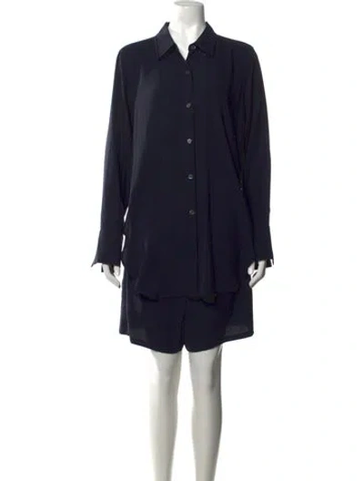 Pre-owned Theory Jumpsuit In Blue