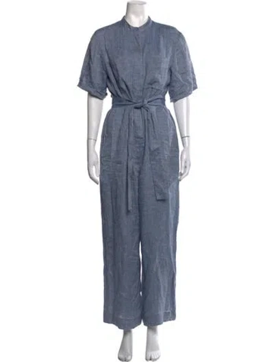 Pre-owned Theory Jumpsuit In Blue