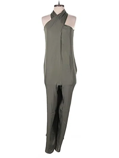 Pre-owned Theory Jumpsuit In Green