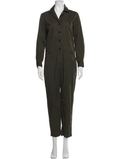 Pre-owned Theory Jumpsuit In Green