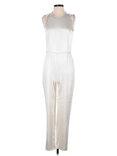 Pre-owned Theory Jumpsuit In Ivory