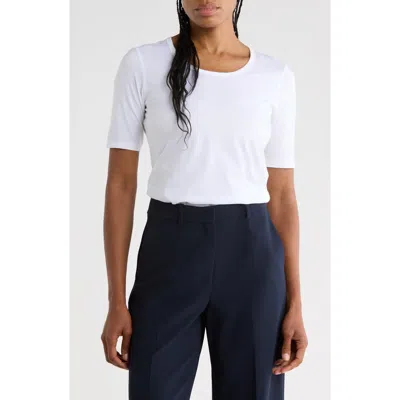 Theory Junia Cotton T-shirt In White