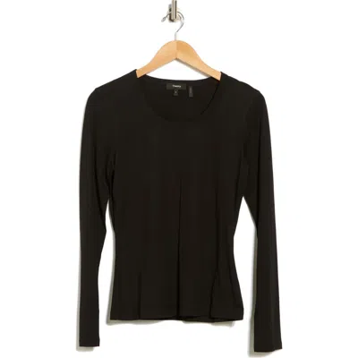 Theory Junia Long Sleeve Pima Cotton T-shirt