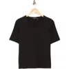 Theory Junia Pima Cotton T-shirt In Black