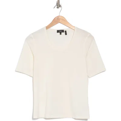 Theory Junia Pima Cotton T-shirt In Ivory