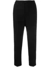 Theory Treeca Pull-on Tailored Pants In Black
