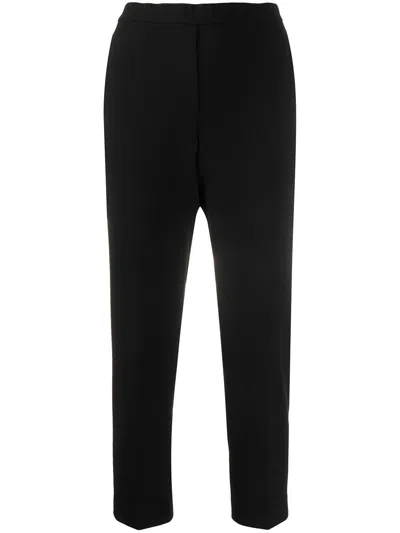 Theory Treeca Pull-on Tailored Pants In Black