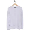 Theory Kareina Cable Stitch Wool Blend Sweater In Silver