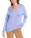 Theory Karenia Silk-blend Sweater In Blue