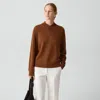Theory Karenia Sweater In Cashmere In Brown