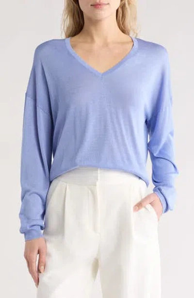 Theory Karenia V-neck Sweater In Regatta