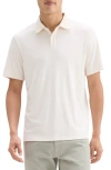 Theory Kayser Solid Modal Blend Polo In Eggshell