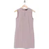 Theory Keyhole Sleeveless Shift Dress In Purple
