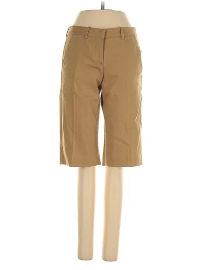 Pre-owned Theory Khaki Pant In Brown