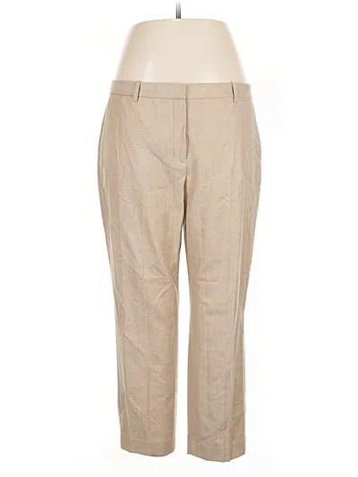 Pre-owned Theory Khaki Pant In Brown