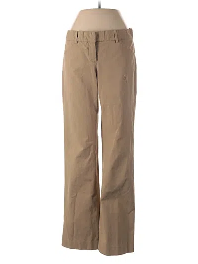 Pre-owned Theory Khaki Pant In Brown