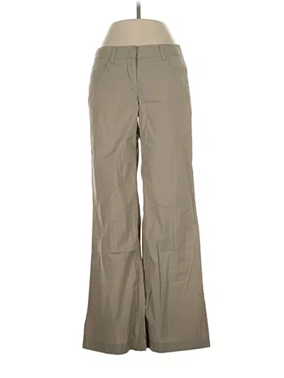 Pre-owned Theory Khaki Pant In Brown