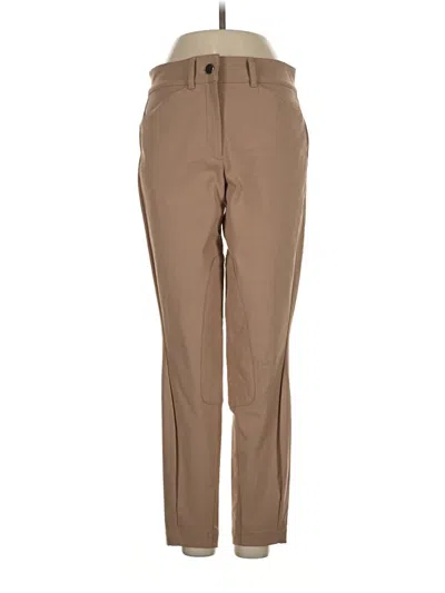 Pre-owned Theory Khaki Pant In Brown