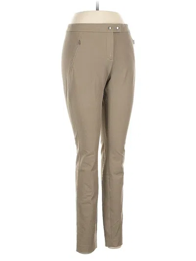 Pre-owned Theory Khaki Pant In Tan