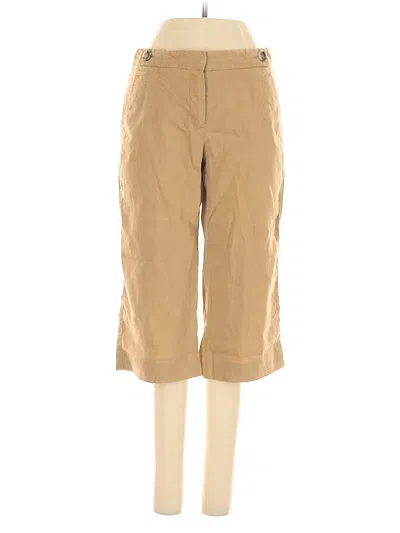 Pre-owned Theory Khaki Pant In Tan