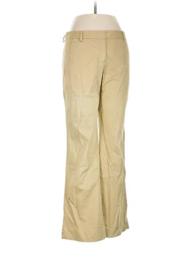 Pre-owned Theory Khaki Pant In Tan