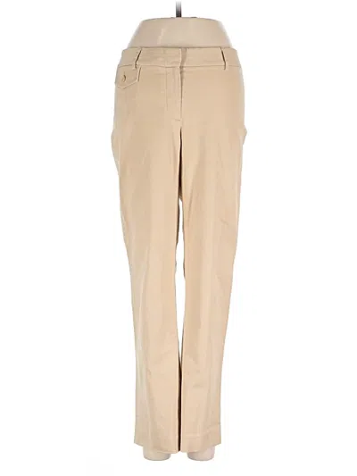 Pre-owned Theory Khaki Pant In Tan