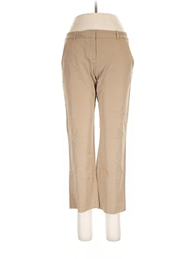 Pre-owned Theory Khaki Pant In Tan