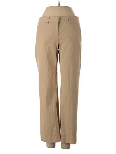 Pre-owned Theory Khaki Pant In Tan
