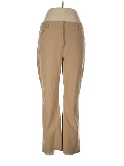 Pre-owned Theory Khaki Pant In Tan
