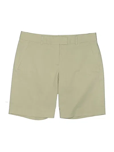 Pre-owned Theory Khaki Shorts In Brown