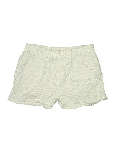 Pre-owned Theory Khaki Shorts In Green