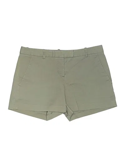 Pre-owned Theory Khaki Shorts In Green