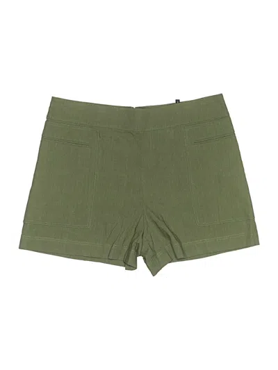 Pre-owned Theory Khaki Shorts In Green