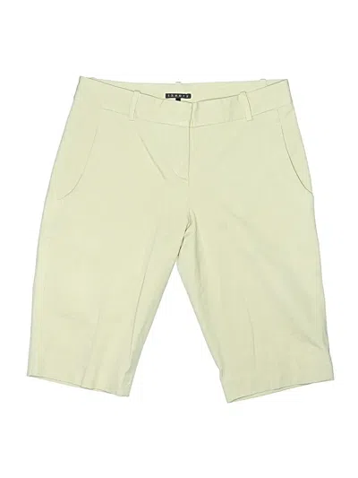 Pre-owned Theory Khaki Shorts In Green