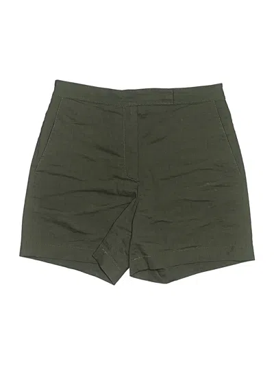 Pre-owned Theory Khaki Shorts In Green