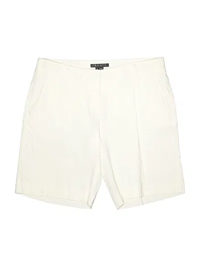 Pre-owned Theory Khaki Shorts In Ivory