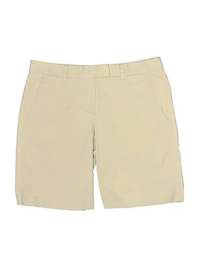 Pre-owned Theory Khaki Shorts In Tan