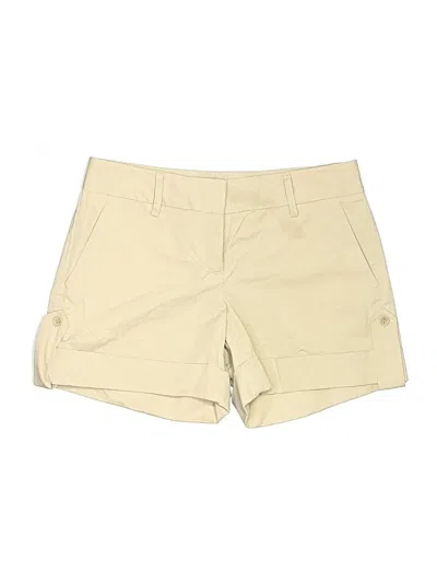 Pre-owned Theory Khaki Shorts In Tan