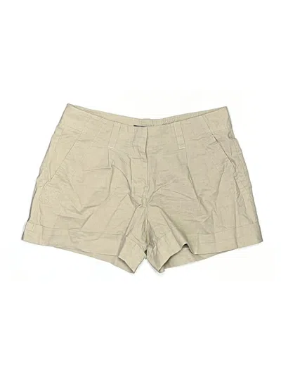Pre-owned Theory Khaki Shorts In Tan