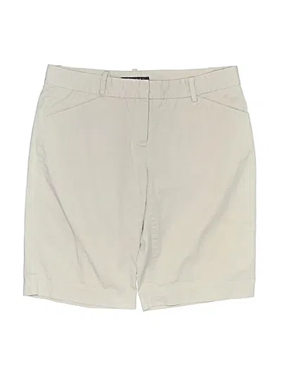 Pre-owned Theory Khaki Shorts In Tan
